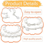 3 Pairs Pearl Clip on Hoop Earrings for Women Hypoallergenic Pearl Hoop Earrings Jewelry for Non-Pierced Ears Womens,3 Sizes,Adults
