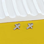 2pcs 14G Cross Dermal Anchor Tops and Base Stainless Steel Cubic Zirconia Internally Threaded Microdermals Body Piercings Crucifix Studs Skin Body Piercings Jewelry for Women Men