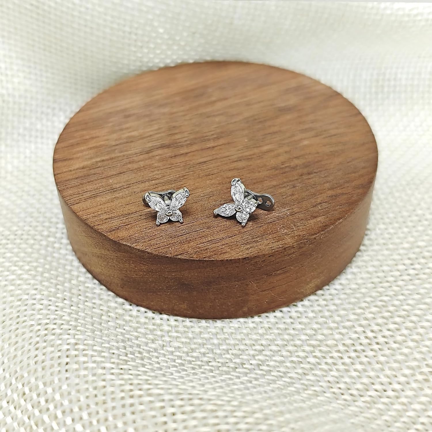 2 Pieces Butterfly G23 Titanium Dermal Anchor Tops and Base 14G Surgical Steel CZ Crystal Microdermals Body Piercings Personalized Jewelry Gift for Women Men