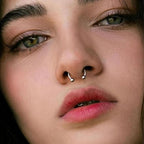 16pcs 16G Horseshoe Rings Surgical Steel Nose Septum Horseshoes Hoop Earring Eyebrow Tragus Smiley Lip Rings Stainless Steel Daith Helix Piercing Jewelry for Women Men, 6/8/10/12 mm