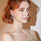 3 Pairs Rhinestone Hoop Clip On Earrings Silver | Sparkling Crystal Rhinestones, Large Non Pierced, DIY Earrings Making, 4.5/5.5/6.5 cm