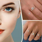 2pcs 14G Cross Dermal Anchor Tops and Base Stainless Steel Cubic Zirconia Internally Threaded Microdermals Body Piercings Crucifix Studs Skin Body Piercings Jewelry for Women Men